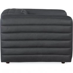 HOOKER CHATELIAN LEATHER SOFA ARM CHAIR: STALEY GREY Furniture