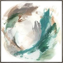 L ART "CIRCLE OF TRUTH" GILDED SILVER CANVAS ART SERIES Wall Art