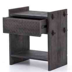 FOUR HANDS COLUMBUS NIGHTSTAND: DARK TOTEM Furniture