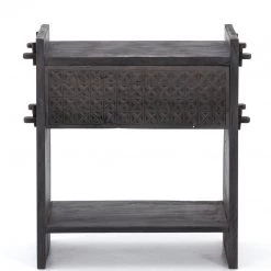 FOUR HANDS COLUMBUS NIGHTSTAND: DARK TOTEM Furniture