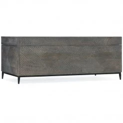 HOOKER CARVED WOOD TRUNK COFFEE TABLE