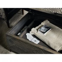 HOOKER CARVED WOOD TRUNK COFFEE TABLE