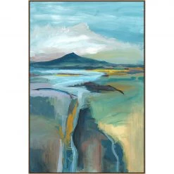 L ART "CREVASSE" CANVAS ART