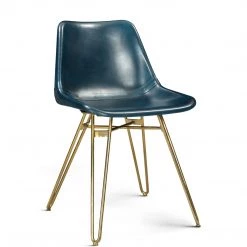 MOES Kitchen + Dining DAVIDSON LEATHER BUCKET DINING CHAIR | SET OF 2