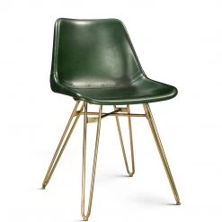 MOES Kitchen + Dining DAVIDSON LEATHER BUCKET DINING CHAIR | SET OF 2