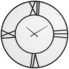 UTTERMOST DECO WHITE GLASS WALL CLOCK