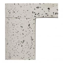 MOES DECO WHITE TERRAZZO OUTDOOR STOOL Accent + End Tables