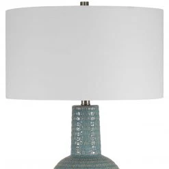 UTTERMOST DELTA AQUA GLAZE CERAMIC LAMP 9 UTTERMOST DELTA AQUA GLAZE CERAMIC LAMP