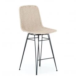 FOUR HANDS DEMA INDOOR-OUTDOOR ROPE SWIVEL BAR STOOL