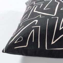 SURYA Pillows + Decor DEVO SCREEN PRINT COTTON CANVAS PILLOW