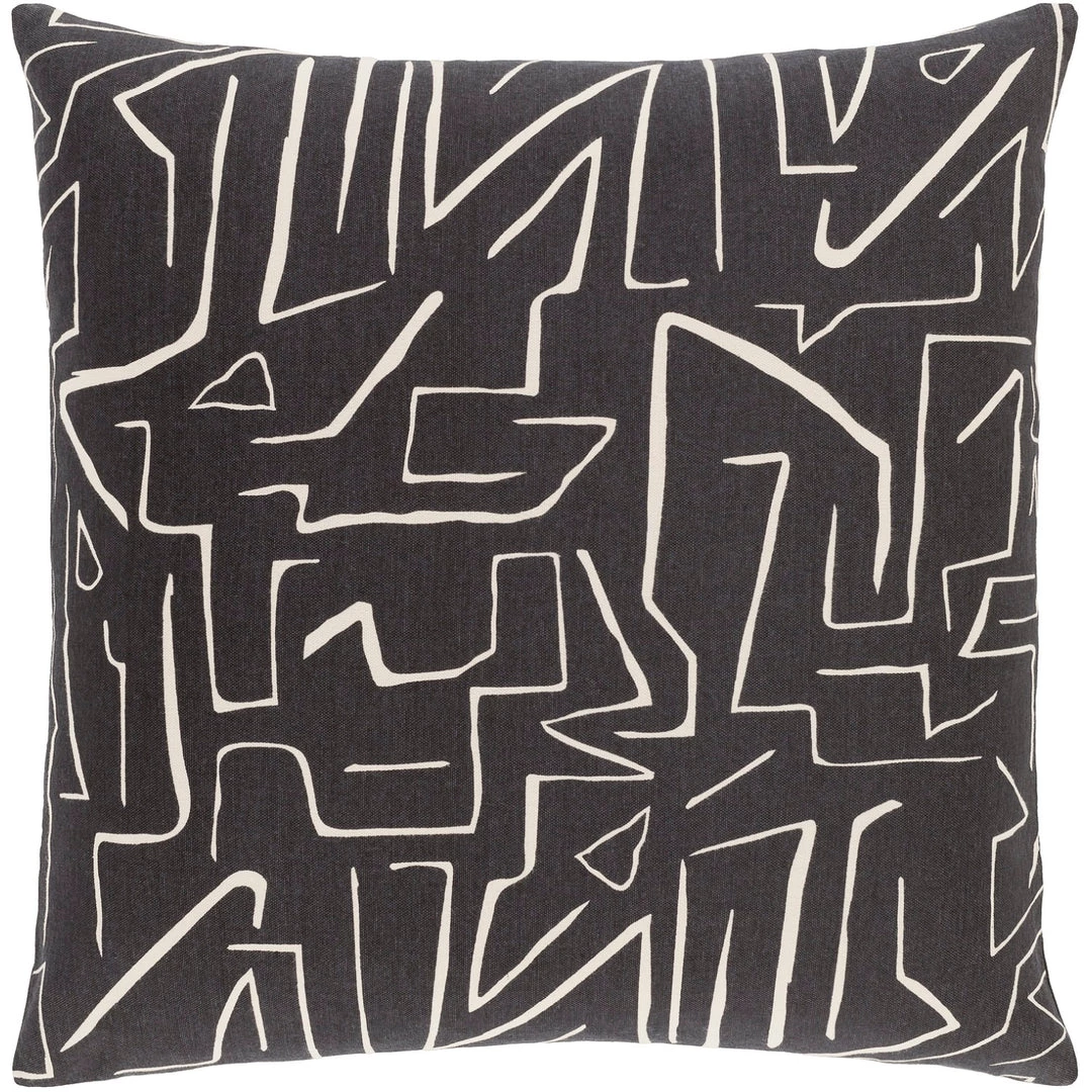 SURYA Pillows + Decor DEVO SCREEN PRINT COTTON CANVAS PILLOW 1 SURYA Pillows + Decor DEVO SCREEN PRINT COTTON CANVAS PILLOW