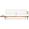 NUEVO Living Room DISTRIKT CREAM LINEN CHAISE SOFA