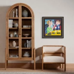 ART CLASSICS "DINING IN PARIS" GLASS FRAMED ART