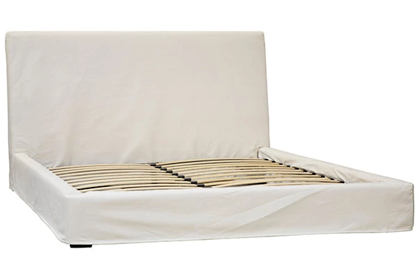 DOVETAIL NATURAL WHITE LINEN SLIPCOVER BED TALL Beds 4 DOVETAIL NATURAL WHITE LINEN SLIPCOVER BED TALL Beds