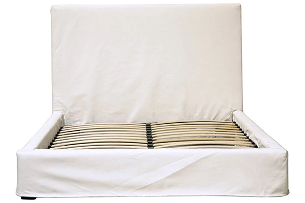 DOVETAIL NATURAL WHITE LINEN SLIPCOVER BED TALL Beds 5 DOVETAIL NATURAL WHITE LINEN SLIPCOVER BED TALL Beds