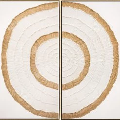 L ART Wall Art "ELEGANT BLOOMING I & II" CANVAS ART