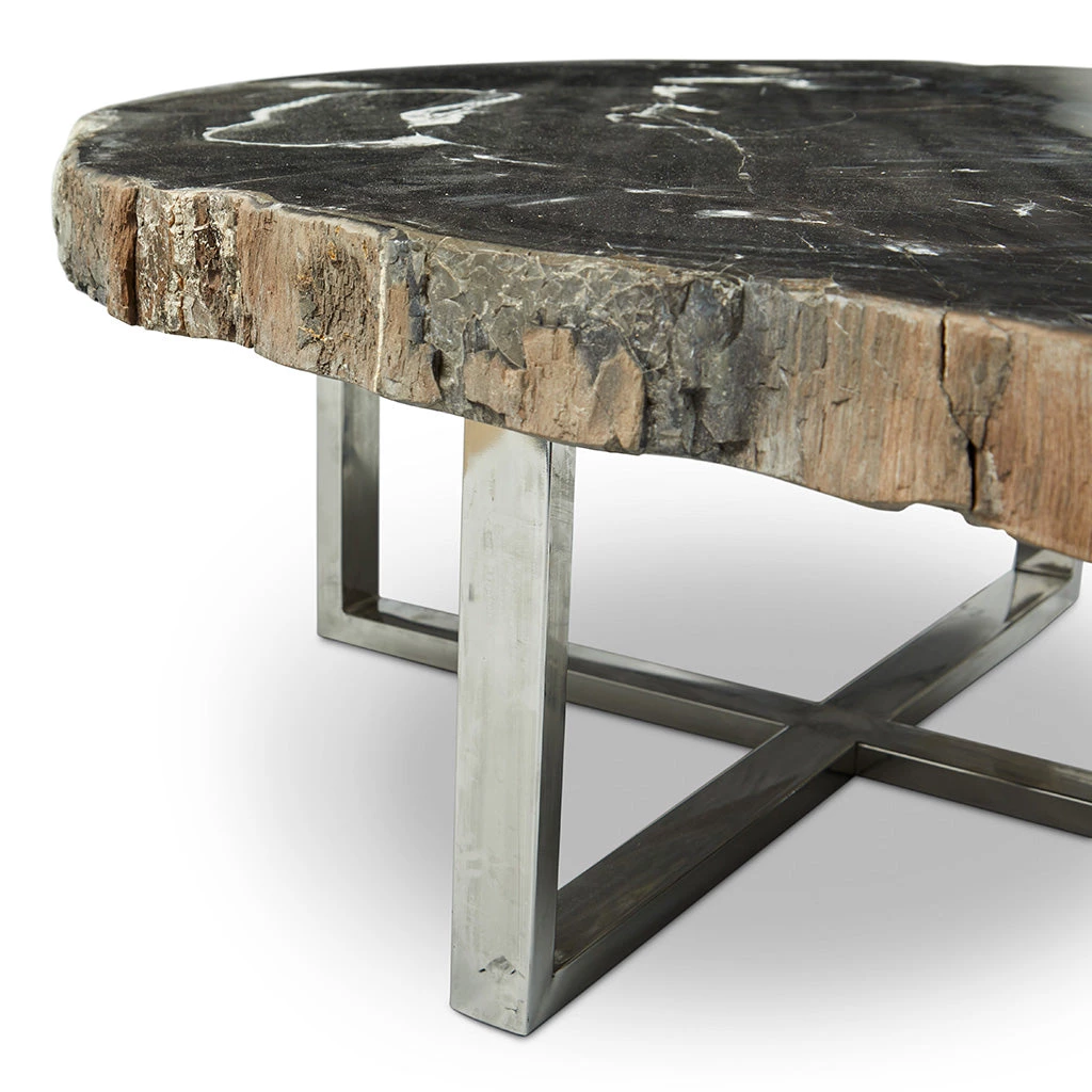 URBIA Furniture ELIZA PETRIFIED WOOD COFFEE TABLE: DARK 5 URBIA Furniture ELIZA PETRIFIED WOOD COFFEE TABLE: DARK