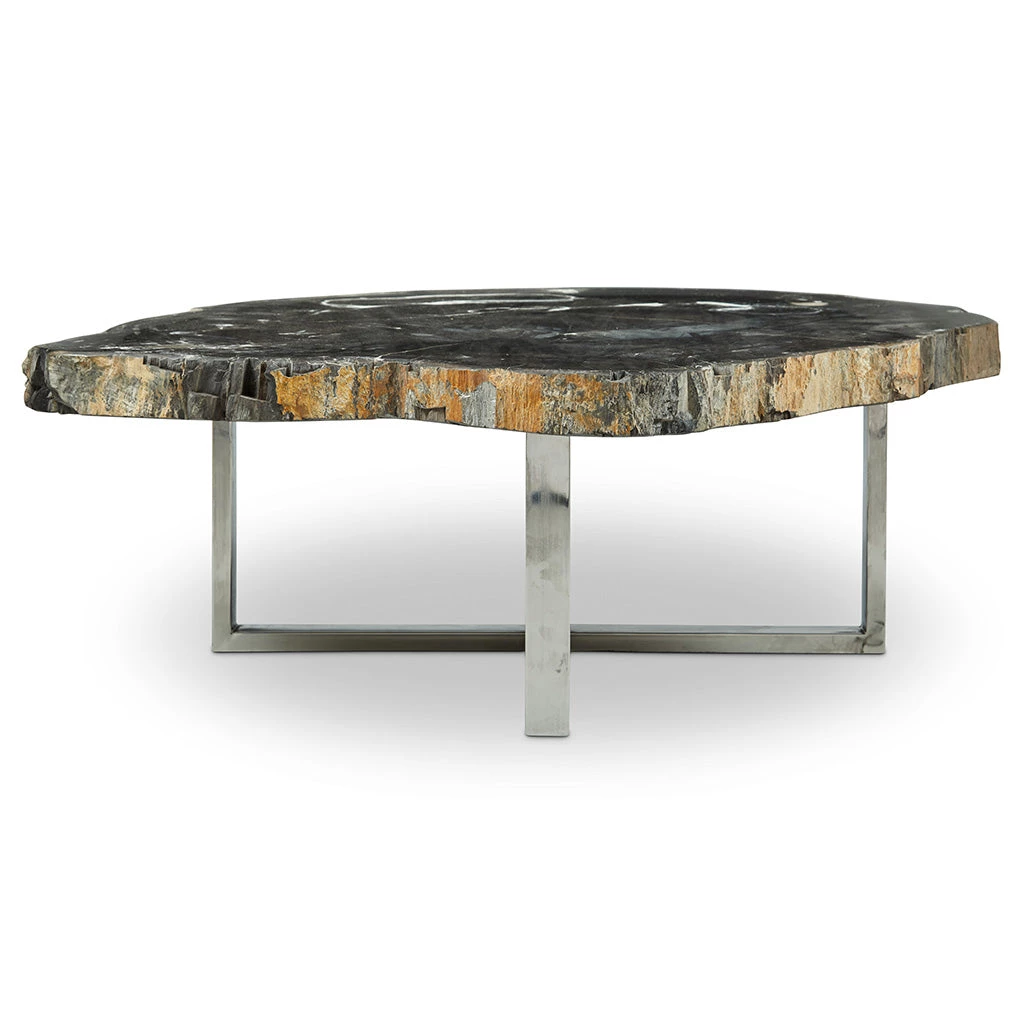 URBIA Furniture ELIZA PETRIFIED WOOD COFFEE TABLE: DARK 2 URBIA Furniture ELIZA PETRIFIED WOOD COFFEE TABLE: DARK
