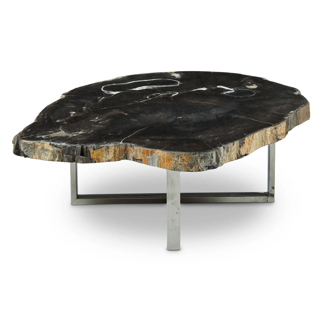URBIA Furniture ELIZA PETRIFIED WOOD COFFEE TABLE: DARK 3 URBIA Furniture ELIZA PETRIFIED WOOD COFFEE TABLE: DARK