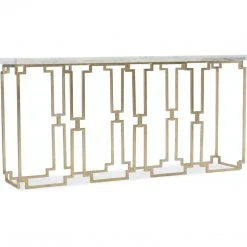HOOKER Furniture EVERMORE WHITE MARBLE TOP CONSOLE TABLE