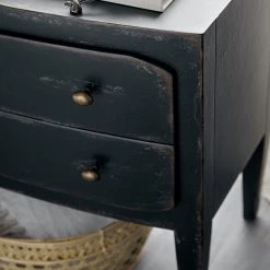 HOOKER FRENCH MARKET NIGHTSTAND: ANTIQUE BLACK 9 HOOKER FRENCH MARKET NIGHTSTAND: ANTIQUE BLACK