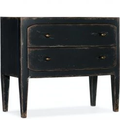 HOOKER FRENCH MARKET NIGHTSTAND: ANTIQUE BLACK