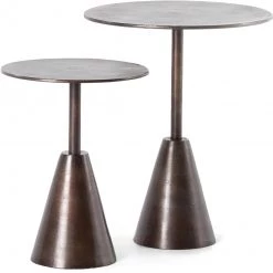 FOUR HANDS FRISCO END TABLES: ANTIQUE RUST | SET OF 2 Furniture