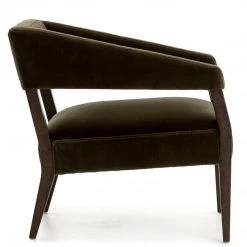 FOUR HANDS GARY CLUB CHAIR: OLIVE GREEN VELVET Living Room