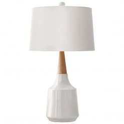 SURYA Lighting GAVIN LAMP: WHITE