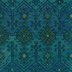 LOLOI GEMOLOGY 02 WOOL RUG: BLUE, TEAL