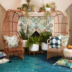 LOLOI GEMOLOGY 02 WOOL RUG: BLUE, TEAL