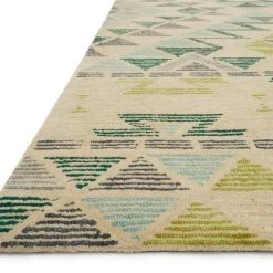LOLOI GEMOLOLOGY 03 WOOL RUG: GREEN