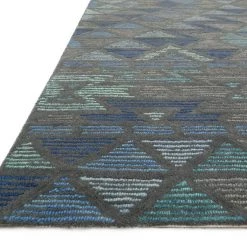 LOLOI GEMOLOGY 03 WOOL RUG: NAVY, GREY