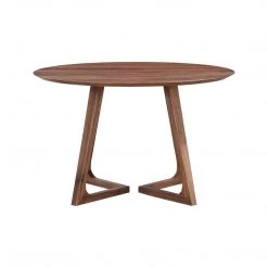 MOES GODENZA DINING TABLE ROUND WALNUT Kitchen + Dining