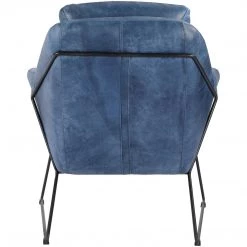 MOES Living Room GREER VINTAGE LEATHER CLUB CHAIR