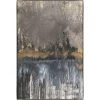 L ART "GOLDEN AFTERNOON VI" GOLD EMBELLISHED CANVAS ART