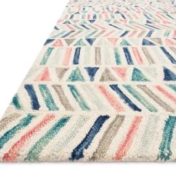 LOLOI HALLU 06 HOOKED WOOL RUG: IVORY, MULTI