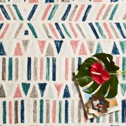 LOLOI HALLU 06 HOOKED WOOL RUG: IVORY, MULTI