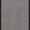 SURYA HAND TUFTED WOOL BORDER RUG: BLACK