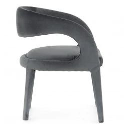 FOUR HANDS Furniture HAWKINS CHARCOAL VELVET DINING CHAIR