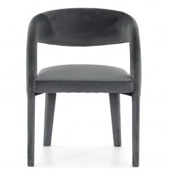 FOUR HANDS Furniture HAWKINS CHARCOAL VELVET DINING CHAIR