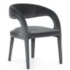FOUR HANDS Furniture HAWKINS CHARCOAL VELVET DINING CHAIR