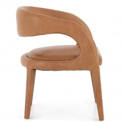 FOUR HANDS HAWKINS BUTTERSCOTCH LEATHER DINING CHAIR