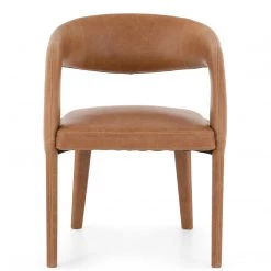 FOUR HANDS HAWKINS BUTTERSCOTCH LEATHER DINING CHAIR