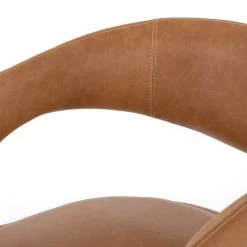 FOUR HANDS HAWKINS BUTTERSCOTCH LEATHER DINING CHAIR