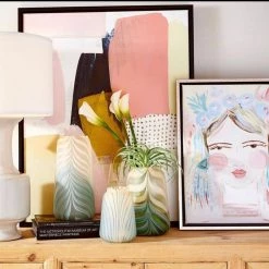 CYAN Pillows + Decor HEARTS OF PALM VASE