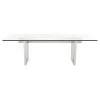 NUEVO Kitchen + Dining AIDEN GLASS TOP DINING TABLE