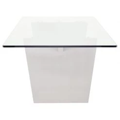 NUEVO Kitchen + Dining AIDEN GLASS TOP DINING TABLE