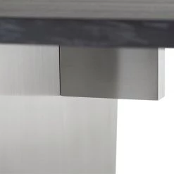 NUEVO Kitchen + Dining AIDEN OXIDIZED GRAY LIVE EDGE DINING TABLE