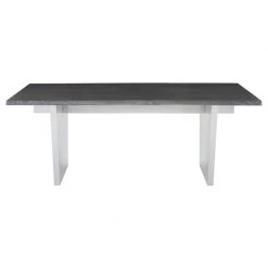 NUEVO Kitchen + Dining AIDEN OXIDIZED GRAY LIVE EDGE DINING TABLE
